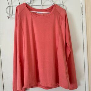 Columbia Sportswear Coral Ribbed Long Sleeve Shirt Women's Size XL